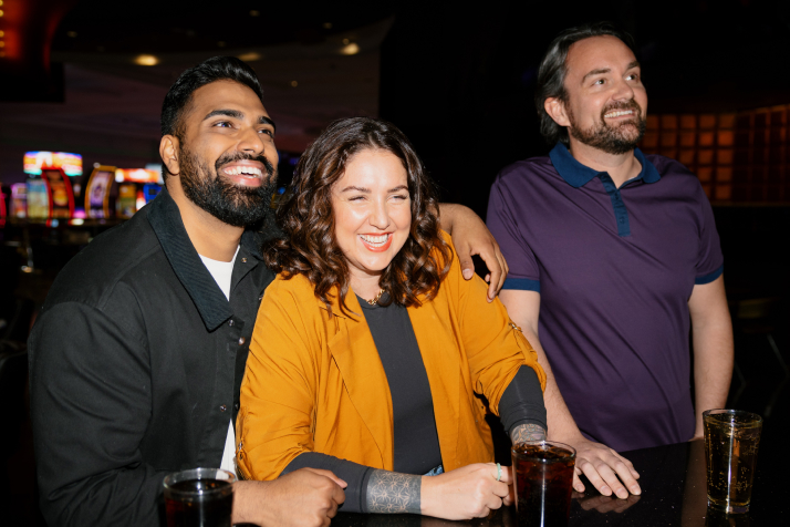 Group of friends laughing